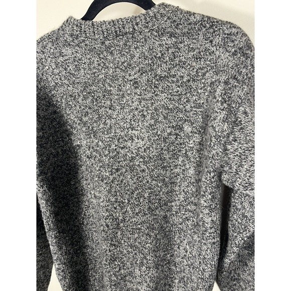 Vintage 90s Eddie Bauer Charcoal Wool Crewneck Sweater USA Made Size Small (N) - Picture 9 of 9